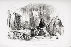 Az ösztön erősebb, mint az edzés, illusztráció Charles Dickens (1812-70) „Little Dorrit” című művéből, amely először 1857-ben jelent meg alkotó: Hablot Knight Browne